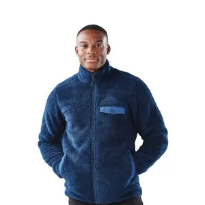 New Range Men Customized Quality Polar Fleece Winter Warm Jacket OEM Eco Friendly Elastic Cuff Soft Shell Jacket