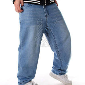 กางเกงยีนส์ทรงตรงผู้ชาย ดีไซน์ล่าสุด คุณภาพสูง สีอ่อน ระบายอากาศได้ดี เหมาะสำหรับฤดูร้อน ขายส่ง ปรับแต่งดีไซน์ได้ - Product Image 2