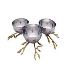 Unique Best Fancy Designer <b>Serving</b> <b>Bowl</b> Kitchenware & Dining Tabletop Decoration <b>Serving</b> <b>Bowl</b> Golden Leaf Top of the <b>Bowl</b> - Product Image 6
