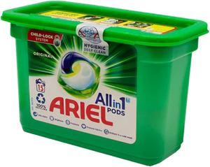 Capsules de lessive Ariel 3-en-1, 15 unités – Nettoyage en profondeur et élimination des taches - Product Image 3