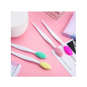Brosse nettoyante pour le visage - Brosse à lèvres double face exfoliante pour nettoyer les pores et éliminer l'acné - Product Image 3