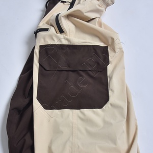 Pantalon cargo unisexe à blocs de couleur, taille à cordon, respirant, en polyester et coton, style streetwear pour adultes - Product Image 5