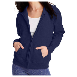 HeavyGSM 100% algodón para hombre, ropa de invierno, sudadera transpirable con cremallera completa y patrón sólido bordado, sudaderas para hombre ODM - Product Image 1