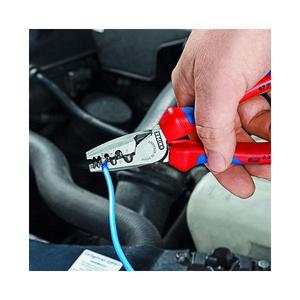 เครื่องมือจีบสายไฟ Knipex ด้ามจับขัดเงาพร้อมด้ามจับหลายส่วน ผ่านการทดสอบ VDE สำหรับปลอกปลายสายไฟ - Product Image 3