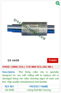 Spare Lining <b>Roll</b> for Mini Rolling Mill GS 660B Jewelry <b>Tools</b> for Jewellery <b>Tools</b> - Product Image 2