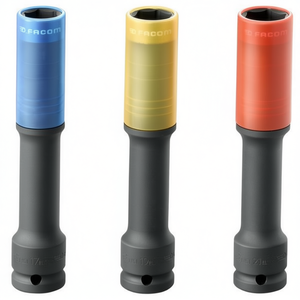 Facom Set of 1/2'' Reinforced Long-Reach <b>Impact</b> <b>Sockets</b> - Product Image 2