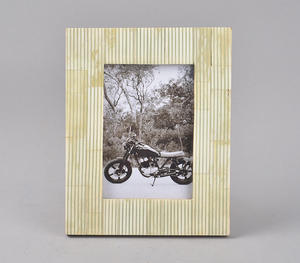 Proveedor indio Bajo MOQ Moderno Corte a mano MDF & Bone beige marco de fotos venta directa de fábrica Personalizable Fabricante Proveedor - Product Image 1
