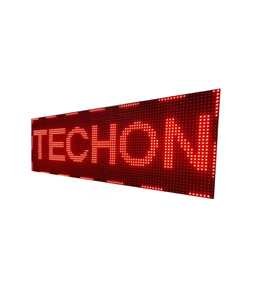 Panneau LED programmable monocouleur rouge haute luminosité 18x36 pouces, animation, visibilité claire du texte pour une utilisation en extérieur, magasins - Product Image 4