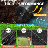 Tissu anti-mauvaises herbes pour légumes Trou de coupe perforé Tapis barrière contre les mauvaises herbes Horticulture Jardin Couvre-sol