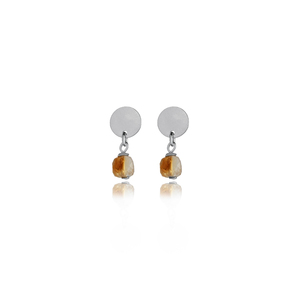 Boucles d'oreilles clous en forme de zircon rond, design simple, fabrication artisanale turque, vente en gros, bijoux en argent sterling 925 - Product Image 5