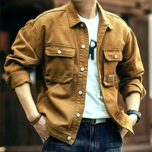 Veste en jean pour homme de style américain classique, idéale pour l'automne - Product Image 2