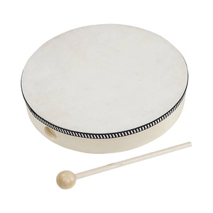 Pandereta de Madera Orff Midex ORF-TF-12 con Mazo, Instrumento de Percusión Rítmica para Educación Musical - Product Image 1