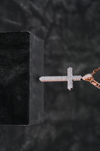 Colgante fino helado 925 Plata personalizado Cruz Baguette diseño Moissanite diamante Hip Hop moda artista personalizado colgante Unisex - Product Image 3