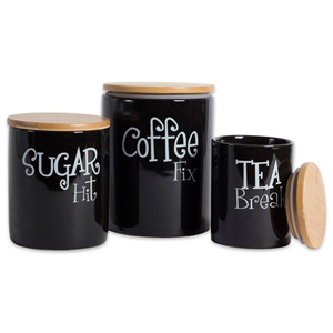 Tapa con acabado de cobre de diseño elegante, bote de té de Metal con recubrimiento de polvo negro para café, té, tienda de azúcar, Hotel de lujo - Product Image 1