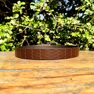 Ceinture en cuir perforé plaqué vintage de haute qualité, design unique, pour homme, forme carrée, couleur personnalisée, alliage de zinc, 35 mm, dernière collection 2026 - Product Image 2