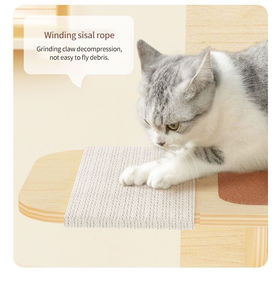 Hot Sale Eco-Friendly Durable Modern <b>Wood</b> <b>Cat</b> Climbing Wall Shelf Steps Jump Platform Fun Play - Product Image 6