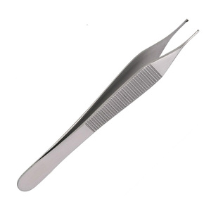 คีมผ่าตัด Adson tissue คีมตรง1X2ฟัน4.34นิ้ว Adson สีน้ำตาลคีมผ่าตัดทั่วไปตามสั่ง - Product Image 2