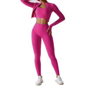 Ensemble de yoga 3 pièces respirant pour femme grande taille : Leggings taille haute, brassière sans manches imprimé léopard XXL, anti-transpiration - Product Image 3