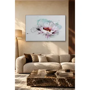 Impression sur toile Fida Ink Splash White Poppy - Product Image 3