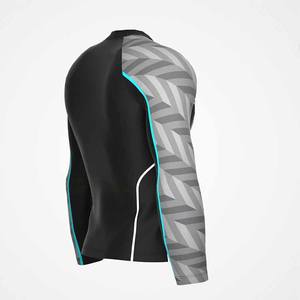 Matériel Durable Hommes Rash Guards Chemises Design Classique Imprimer Nouveau Élégant O-Neck Fitness Workout Bodybuilding Wear Rash Guards - Product Image 4