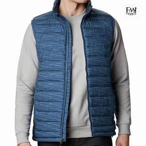 Le Pakistan a fait des gilets bouffants pour hommes 100% polyester toile fermeture éclair vêtements d'extérieur d'hiver avec tissu personnalisable caractéristique imperméable - Product Image 1