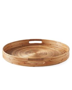 Plateau en rotin rectangulaire plateau de service Boho pour rangement de table à manger articles de cuisine plateau de service rustique pour nourriture et table basse - Product Image 2