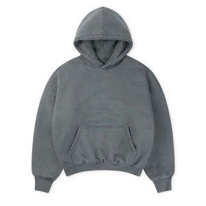 2025 Logo personnalisé hommes français éponge sweat à capuche surdimensionné brodé goutte épaule épaisse lourde 500 460 400 Gsm sweat bouffée - Product Image 1