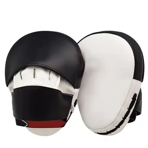 Target Leather Curved Boxing Focus Pads Custom Logo Printed New Design Boxing Punching Focus Pad