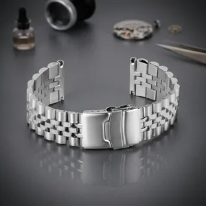 Luxury Unisex GD041 Stainless Steel Smartwatch Band Stainless Steel Buckle Soft Adjustable Watch <b>Strap</b> Watch Bands Watch Part - Product Image 6