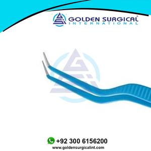 Pinzas bipolares europeas de bayoneta de alta calidad en ángulo hacia abajo | Pinzas bipolares Pinzas de electrocoagulación al por mayor - Product Image 4