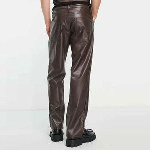 <b>Men's</b> Genuine <b>Leather</b> <b>Pants</b> Hot Sale <b>Leather</b> Joggers <b>Pant</b> for Adults High Quality Soft <b>Leather</b> <b>Pants</b> - Product Image 2