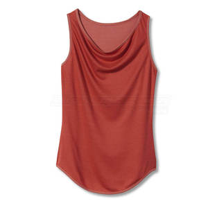 Camiseta sin mangas de algodón suave para mujer con borla Transpirable y secado rápido Ropa de verano ecológica Sin mangas Diseño deportivo - Product Image 1