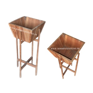 Vas Whs-florero de soporte Vas, madera hecha de madera - Product Image 1