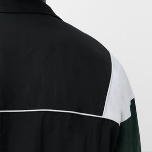 Cortavientos personalizado de nailon 100% para hombre, ropa de calle Colorblock Ja * cket, adornos elásticos, cremallera frontal para primavera, servicio OEM disponible - Product Image 3