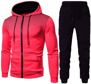 Ensemble 2 pièces pour homme, sweat-shirt à capuche et pantalon de survêtement en coton 100% léger et lavé, coupe-vent et respirant, streetwear - Product Image 5