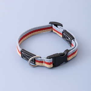 Ensemble de collier pour chien en toile réglable, durable, confortable et lavable, laisse de dressage et de promenade pour chiens de petite, moyenne et grande taille - Product Image 2