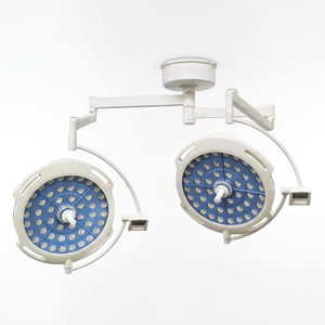 Lampe chirurgicale LED à double tête 160000 Lux avec 700/700 perles LED <span class=keywords><strong>Cree</strong></span>, lampe de bloc opératoire sans ombre avec compensation de couleur RVB - Product Image 1