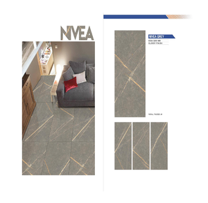 กระเบื้องปูพื้นเซรามิกพอร์ซเลนขนาด 600x1200 มม. รุ่นขายดีที่สุด ผิวด้านเคลือบเงา แบบทึบสีทั้งแผ่น สำหรับตกแต่งบ้าน - Product Image 1