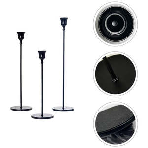 เชิงเทียนโลหะสำหรับตกแต่งบ้าน เชิงเทียนทันสมัย เหมาะสำหรับเพิ่มแสงอบอุ่นในทุกพื้นที่ - Product Image 2