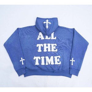Zavi Sports personalizar 100% mezcla de algodón cremallera sudaderas con capucha para hombres tela de lana de algodón de gran tamaño logotipo bordado para la temporada de invierno - Product Image 6