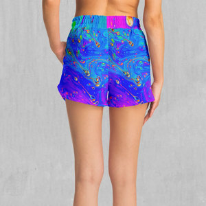 Nueva moda, diseño personalizado, ropa de gimnasio, pantalones cortos por sublimación para mujer, su propio diseño de logotipo, pantalones cortos por sublimación para mujer - Product Image 2