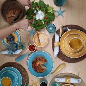 Ensemble de 6 bols Rafraf jaunes, diamètre 13 cm, hauteur 7 cm - Product Image 1