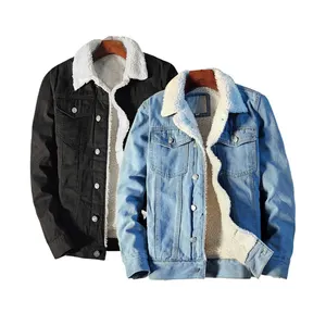 Коллекция 2023 года, джинсовая куртка большого размера с логотипом на заказ с внутренней отделкой и пуговицами спереди, облегающая Повседневная модная одежда, джинсовая куртка для мужчин