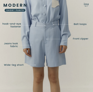 กางเกงขาสั้นเอวสูงทันสมัยสำหรับผู้หญิงกางเกงทำงานขาสั้นไซส์พิเศษ - Product Image 1