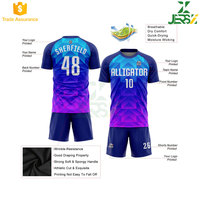 Ensemble de maillots de football respirants pour hommes, nouvelle saison, uniformes, chaussettes, 100% polyester, impression numérique, nom d'équipe personnalisé