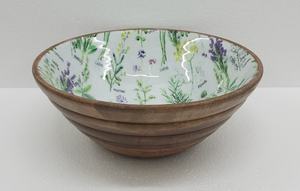 Cuenco de madera Natural y Meena Work, cuenco de calidad de lujo, forma redonda, vajilla de mesa de madera maciza, cuenco para comer - Product Image 2