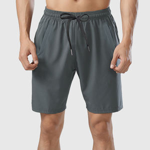 Verano 4 vías tela elástica ajustable cordón cintura ligero gimnasio entrenamiento hombres pantalones cortos de secado rápido transpirable pantalones cortos para correr - Product Image 6