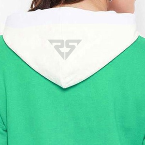 เสื้อมีฮู้ดสำหรับผู้หญิงเสื้อมีฮู้ดผ้าฟลีซผ้าฝ้ายสีแฟชั่นออกแบบได้ตามต้องการ - Product Image 6