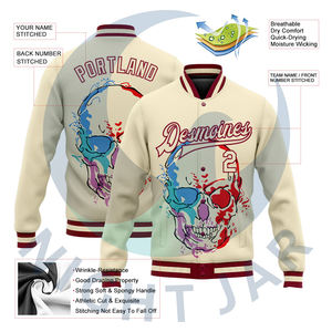 Chaqueta Varsity para Hombre, Estilo Letterman, Abrigo de Lana con Mangas de Cuero, Personalizable, de Alta Calidad, para Exteriores, en Oferta 2026 - Product Image 2