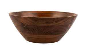 Bol en bois écologique dernier modèle vaisselle en résine de bois poli pour les plats de salade du dîner - Product Image 3